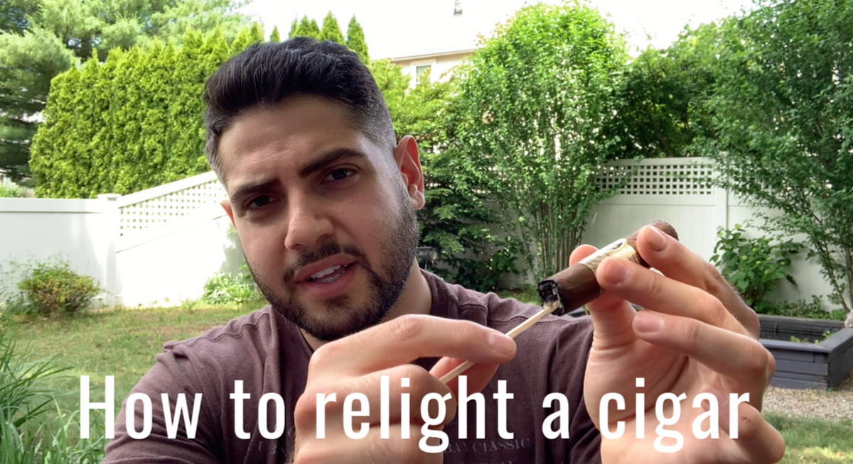 How to relight a cigar Cigar God