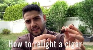 How to relight a cigar