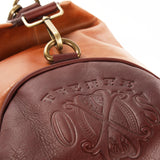 OpusX Society ITALIAN LEATHER DUFFLE BAG - BURGUNDY