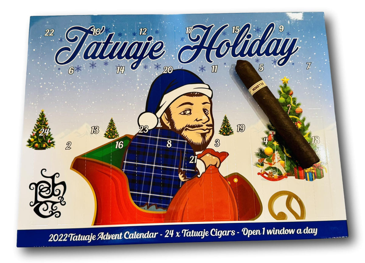 Tatuaje Advent Calendar (Blue) + Monster Redux 3 "The Face" cigar