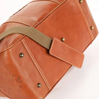 OpusX Society ITALIAN LEATHER DUFFLE BAG - CAMEL