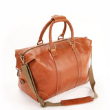 OpusX Society ITALIAN LEATHER DUFFLE BAG - CAMEL