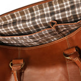 OpusX Society ITALIAN LEATHER DUFFLE BAG - OLIVE