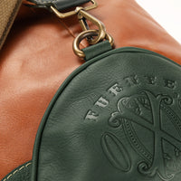 OpusX Society ITALIAN LEATHER DUFFLE BAG - OLIVE