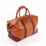 OpusX Society ITALIAN LEATHER DUFFLE BAG - BURGUNDY