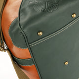 OpusX Society ITALIAN LEATHER DUFFLE BAG - OLIVE