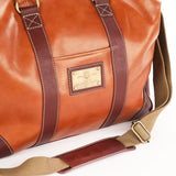 OpusX Society ITALIAN LEATHER DUFFLE BAG - BURGUNDY