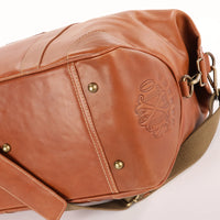 OpusX Society ITALIAN LEATHER DUFFLE BAG - CAMEL