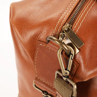 OpusX Society ITALIAN LEATHER DUFFLE BAG - CAMEL