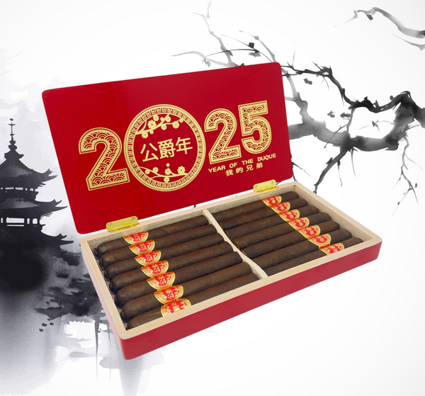 Dunbarton Steve Saka Year of the Duque open box from above photo