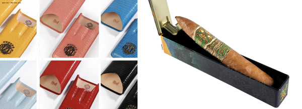 OpusX Society Teju Leather Cigar Case + OpusX 25th Anniversary Perfecto cigar